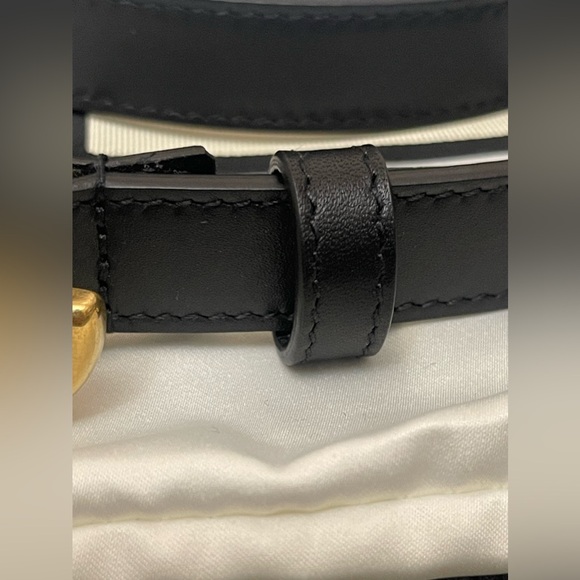 Gucci GG Marmont Gold-tone thin Belt Sz. 90cm - Picture 15 of 16